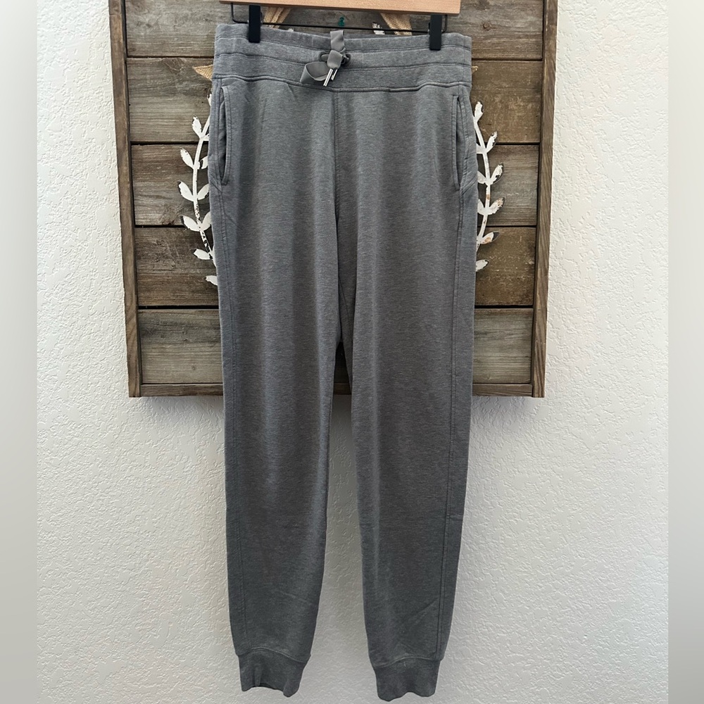 Athleta Women's Gray Soft terry knit balance Joggers lounge pants size M Tall